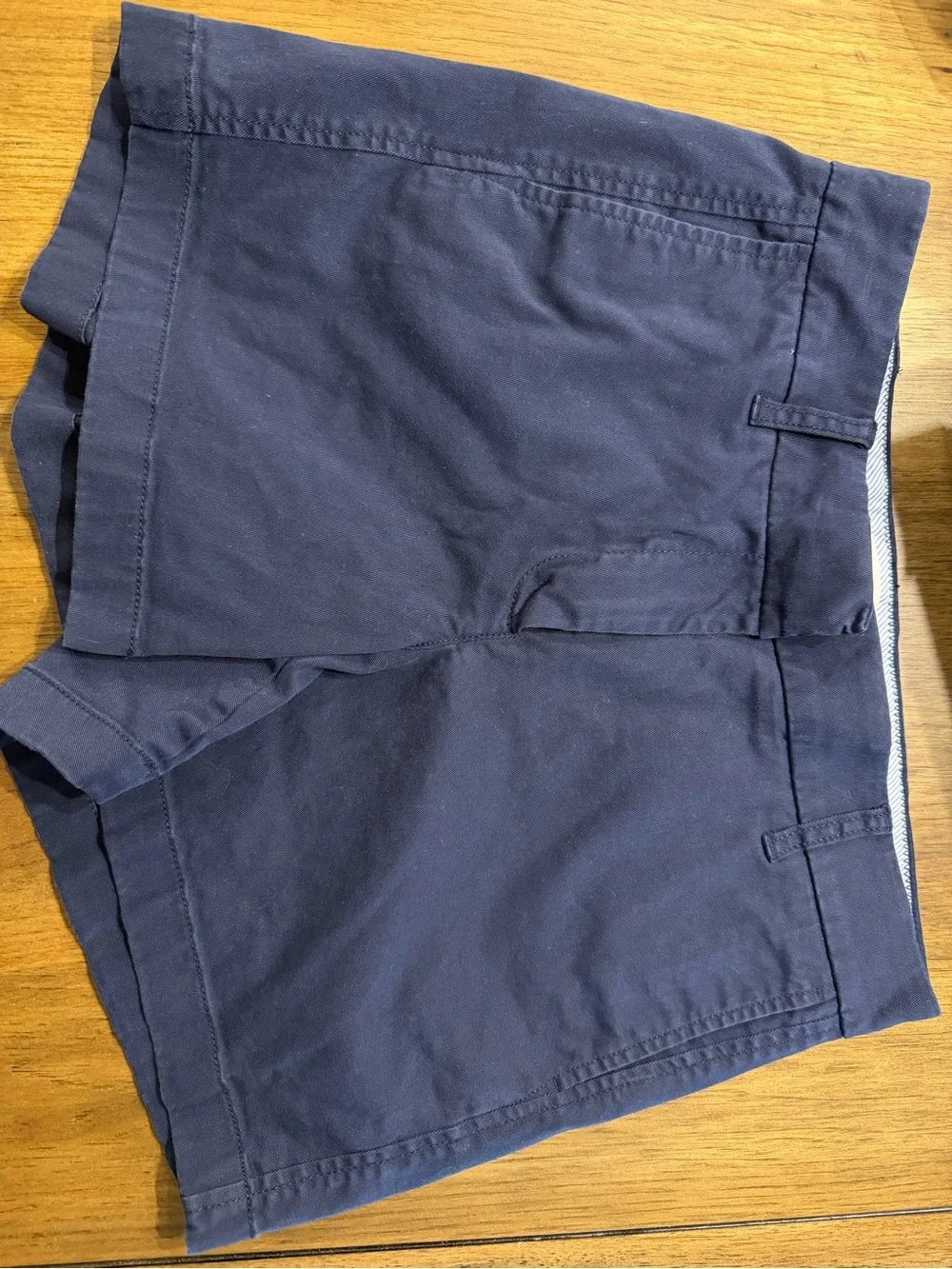 J. Crew Women's Navy High-Rise Chino Shorts